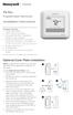 T4 Pro. Installation Instructions. Optional Cover Plate installation. Programmable Thermostat