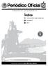 Periódico Oficial. Índice. Publicaciones ordinarias: Lunes, Miércoles y Viernes. Monterrey, Nuevo León - Lunes- 20 de Enero de 2014