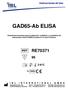 GAD65-Ab ELISA. Enzimoinmunoensayo para la detección cualitativa y cuantitativa de anticuerpos contra GAD65 humana en el suero humano.