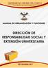 MANUAL DE ORGANIZACIÓN Y FUNCIONES - MOF DIRECCIÓN DE RESPONSABILIDAD SOCIAL Y EXTENSIÓN UNIVERSITARIA