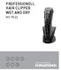 PROFESSIONELL HAIR CLIPPER WET AND DRY MC 9542