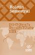 Boletín Semestral Estadísticas de Comercio Exterior 2012