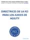 DIRECTRICES DE LA FCI PARA LOS JUECES DE AGILITY