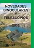 NOVEDADES BINOCULARES Y TELESCOPIOS