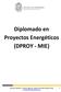 Diplomado en Proyectos Energéticos (DPROY - MIE)
