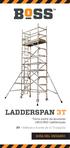 LADDERSPAN 3T GUÍA DEL USUARIO. Torre móvil de aluminio 1450/850 Ladderspan. 3T - Método a través de la Trampilla