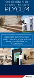 SOLUCIONES DE FIBROCEMENTO PLYCEM DESCUBRE EL PORTAFOLIO MÁS COMPLETO E INNOVADOR PARA USO RESIDENCIAL Y COMERCIAL