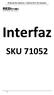 Manual de usuario / Instructivo de usuario. Interfaz SKU 71052