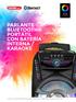 3000WPMPO PARLANTE BLUETOOTH PORTÁTIL CON BATERÍA INTERNA / KARAOKE