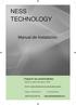 Manual de Instalación. Imagine las posibilidades. Gracias por adquirir este producto NESS. Modelos: NC212, NC212E, NC112, NC112E, NP212, NP112