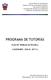 PROGRAMA DE TUTORÍAS