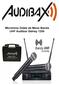 Microfono Doble de Mano Banda UHF Audibax Sidney 1200