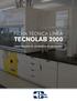 FICHA TÉCNICA LÍNEA TECNOLAB 2000 CARACTERÍSTICAS DE LOS MUEBLES DE LABORATORIO