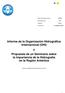 Informe de la Organización Hidrográfica Internacional (OHI) y Propuesta de un Seminario sobre la Importancia de la Hidrografía en la Región Antártica