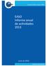 EASO Informe anual de actividades 2013