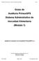 Guías de Auditoría PrimusGFS Sistema Administrativo de Inocuidad Alimentaria (Módulo 1)