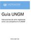 Guía UNGM. Instrucciones de cómo registrarse como una compañía en el UNGM.