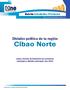Cibao Norte. División política de la región. Boletín Estadístico Provincial