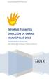 [2013] INFORME TRÁMITES DIRECCION DE OBRAS MUNICIPALES 2013 TRANSPARENCIA MUNICIPAL. Ilustre Municipalidad de Chile Chico