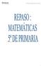 REPASO: MATEMÁTICAS-5º CURSO