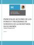 PRINCIPALES ACCIONES DE LOS FONDOS Y PROGRAMAS DE SUBSIDIOS DE LA SECRETARÍA DE ECONOMÍA I Informe Trimestral 2010