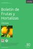 Boletín de Frutas y Hortalizas