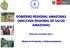 GOBIERNO REGIONAL AMAZONAS DIRECCION REGIONAL DE SALUD AMAZONAS