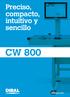 Preciso, compacto, intuitivo y sencillo CW 800. dibal.com