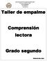 Taller de empalme. Comprensión lectora. Grado segundo
