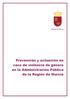 Región de Murcia. Prevención y actuación en caso de violencia de género en la Administración Pública de la Región de Murcia