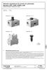 Válvulas reguladoras de presión (no pilotadas) Modelos ADC, ADM, ADME y AM Válvulas insertables - Modelos con carcasa