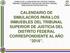CALENDARIO DE SIMULACROS PARA LOS INMUEBLES DEL TRIBUNAL SUPERIOR DE JUSTICIA DEL DISTRITO FEDERAL CORRESPONDIENTE AL AÑO 2016.