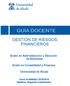 GESTIÓN DE RIESGOS FINANCIEROS