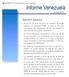 Informe Venezuela. Resumen Ejecutivo