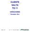CLIENTE SALTA TG 11. Informe Modelo VIBRACIONES DICIEMBRE 20XX TG 11 Transciente y Régimen