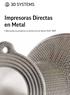 Impresoras Directas en Metal. Fabricación acumulativa en metal con las Series ProX DMP