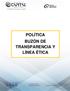 POLÍTICA BUZÓN DE TRANSPARENCIA Y LÍNEA ÉTICA