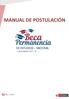 MANUAL DE POSTULACIÓN