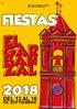 DEL 13 AL 16 DE SEPTIEMBRE EL GARBANZAL FIESTAS 2018