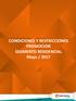 CONDICIONES Y RESTRICCIONES PROMOCION SEGMENTO RESIDENCIAL Mayo / 2017