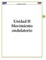 Unidad II Movimiento ondulatorio