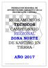 REGLAMENTOS TECNICOS CAMPEONATO REGIONAL ZONA NORTE DE KARTING EN TIERRA