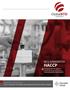 HACCP REQUERIMIENTOS LICENSED TRAINING ORGANIZATION FOR FSSC TPEC S TRAINING PROVIDER AND EXAMINER CERTIFICATION SCHEME