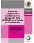 Manual de Organización Específico de la Delegación de la SEDESOL en el Estado de Quintana Roo