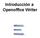 Introducción a Openoffice Writer