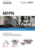 MFPN MFPN. Vibraciones reducidas gracias al diseño con baja fuerza de corte. Fresado con doble cara Placas de 10 aristas