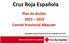 Cruz Roja Española. Plan de Acción Comité Provincial Albacete. Aprobado Comité Provincial 25 de noviembre de 2.015
