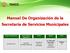 Manual De Organización de la Secretaria de Servicios Municipales