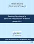 Resumen Ejecutivo de la Ejecución Presupuestaria de Gastos Agosto 2011