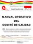 MANUAL OPERATIVO DEL COMITÉ DE CALIDAD